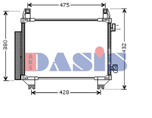 AKS DASIS Lauhdutin, ilmastointilaite 212097N